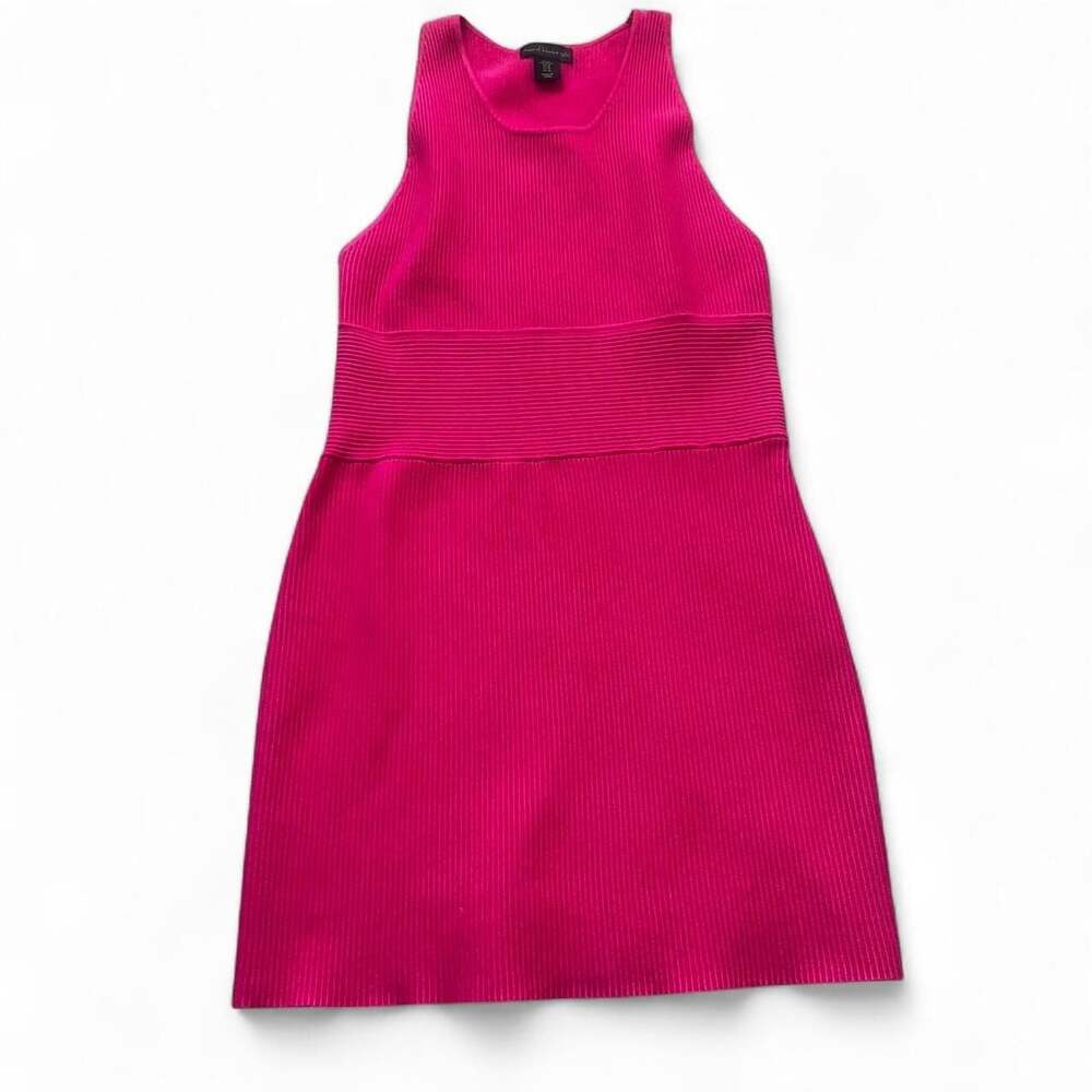 House of Harlow 1960 Pink Ribbed Mini Dress Size XL